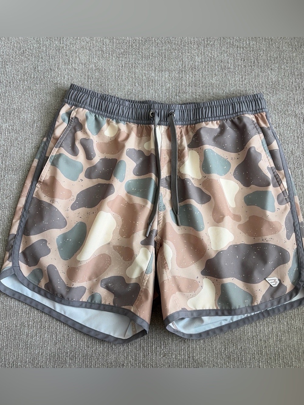 Burlebo Men’s Sz M Swim Trunk Jumbo Pintail Camo